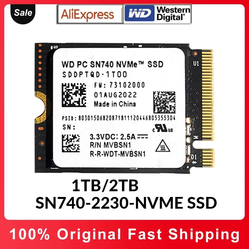   WD SN740, 2TB, 1TB, M.2 SSD, 2230 NVMe PCIe Gen 4x4, ũμƮ ǽ  X ǽ Ʈ 3  ũ  ROG ALLY